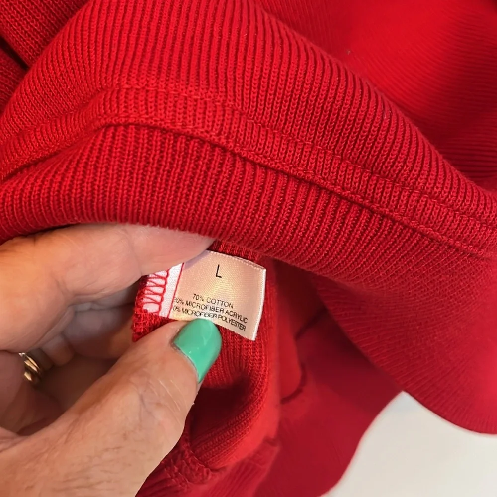 St Croix Men's Red Sweater made in USA USED size L - Picture 13 of 13